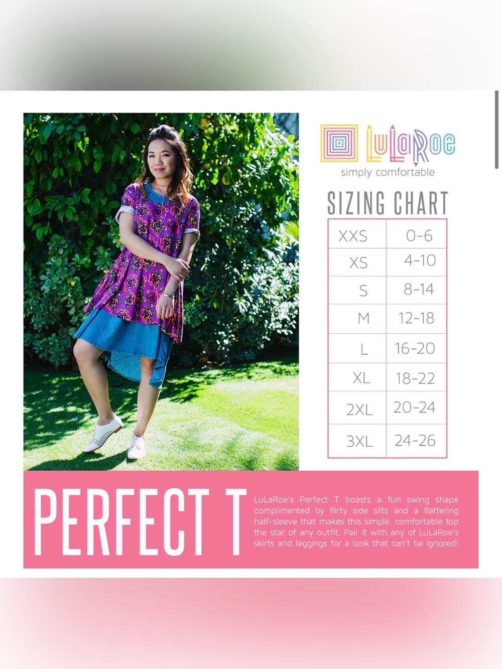 LuLaRoe Perfect tee - Mauve Pink - Medium - Picture 6 of 6